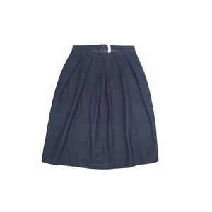 Elegant Navy Wool Like Skirt Size Small